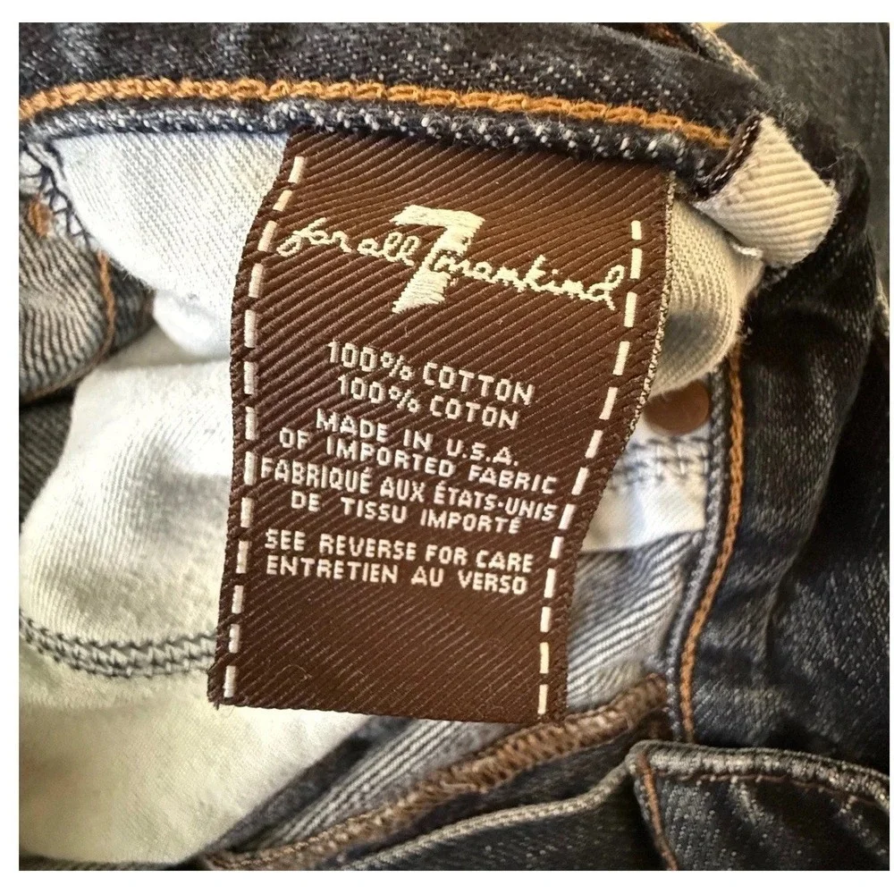 7 For All Mankind Austyn Relaxed Straight Leg Jeans Mens 36 Dark Wash ATA046290
